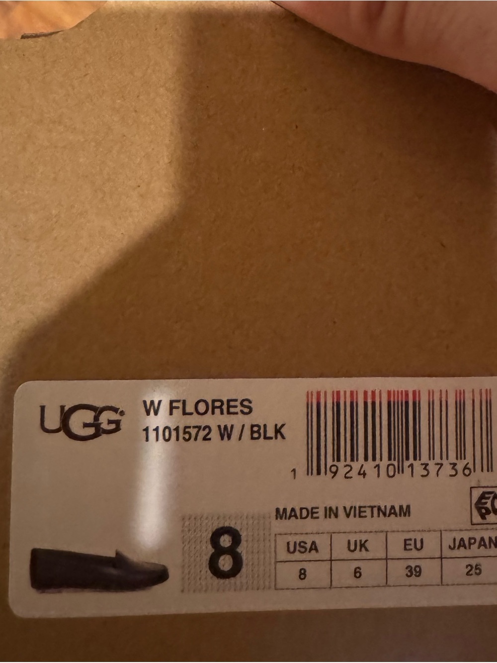 New NIB UGG black Leather Loafers Women's Size: 8 - Picture 10 of 11